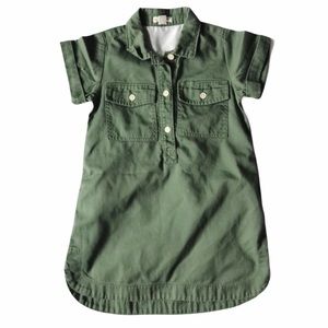 Crewcuts Green Denim Short Sleeve Dress
